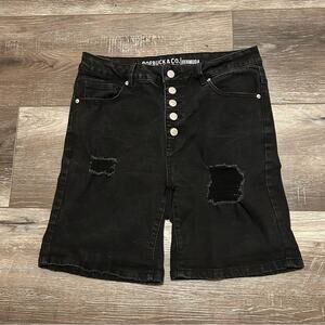 Sears Roebuck & Co. Women's Black Bermuda Shorts Size 12